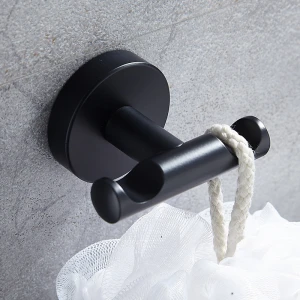 Bathroom Accessories Brass/Stainless Steel Black Towel Hook Coat Hook Towel Holder Coat Holder Robe Hook