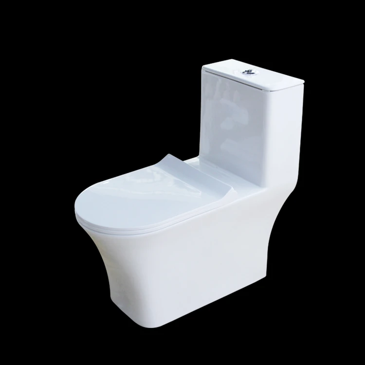 Bathroom Toilets With One Piece Siphon Flush Structure