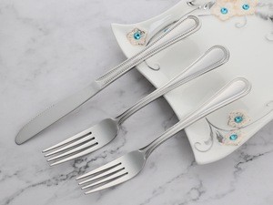 beaded/jewel stainless steel mirror polished natural cutlery/flatware made from 18/0 (430)