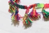 Beautiful design colorful dance dress cotton fringe trimming