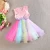 Import Beautiful girls picture kids clothing colorful frocks designs gauze dresses from China