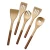 Import Beech Wood Kitchen Cooking Utensils with Golden Handle Fashion Wooden Cooking Tool Set Golden Kitchen Gadgets from China