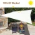 Import Beige Rectangle Waterproof Polyester Canopy Sun Shade Sail from China