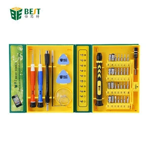 BEST-8921 Multifunctional Screwdriver Set Opening Pry Tool Repair Disassemble Tools Kit with Tweezers for iPhone iPad Android