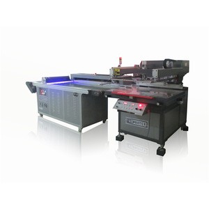 Best quality flat screen printing machine with LED uv machine