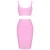 Best Selling Purple/Rosy/Black/White/Red/Pink/Green Summer Sexy Knitted Bandage 2 Piece Women Casual Dresses with Plus Size