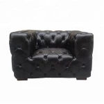 Black Vintage Leather Aviation Furniture