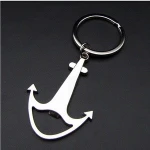 Boat anchor design antique bronze color metal bottle opener