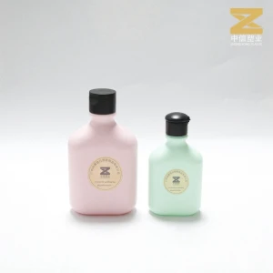 Body Wash Hdpe Shower Gel Cosmetic Bottle 500Ml Plastic Bottle Custom Cosmetics Black Shampoo Bottles with Flip Cap
