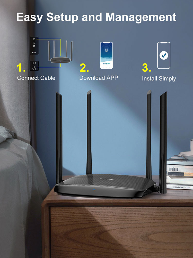 Buy Brand New Ipv6 Router Ac1200 Dual-band 2.4g & 5g Smart Wireless ...