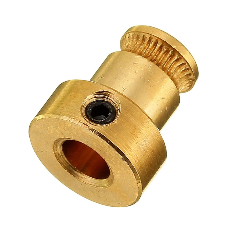 Brass Gold Plate Feeding Wheel 1.75mm Filament Extruder Drive Gear For 3D Printer Extruder Pulley