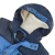 Import Bright blue mans winter PU coated hem adjustable hooded puffer sleeveless down jacket vest from China