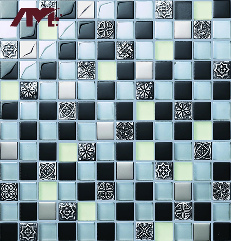 brown crystal resin mosaic tile