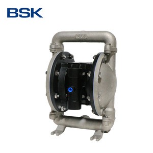 BSK max 6.7m dry suction portable chemical stainless steel ptfe pneumatic air diaphragm pump