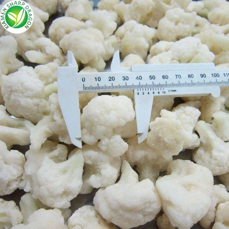 Bulk buy imported chinese raw white colored vegetables iqf frozen cauliflower florets