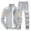 Bulk order cheap price sport mens track suit set for men in stock wholesale