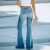Import C CLOTHING High Quality Wide Leg Denim Pants Womens Retro High-waisted Flare Bell Bottom Jeans from China