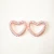 Import Ca prop 65 passed safe for kids heart shape metallic bronze neon telephone coiled spring elastic cord hair tie from China