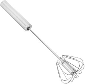 Cake Backing Tools Stainless Steel Semi-Automatic Hand Egg Beaters Food and Cream Mixer Manual Self Turning Egg Whisk