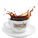 Cannabissimo coffee with hemp leaves, detox capsules compatible Nespresso in boxes of 10 capsules. Antioxidant and detoxifying