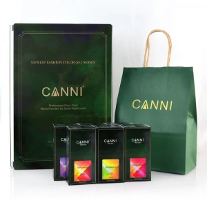 CANNI 126 colors 16ml SOAK OFF UV Gel Nail Polish Private Label 6pcs Kit Esmaltes Gel Polish Individual Packaging Gift Set