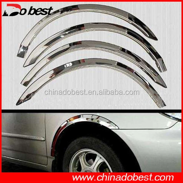 Car accessories Stainless Steel Side Fender Flares