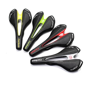 Carbon Bicycle Saddle with Leather Bike Components MTB Bike Saddle for Fixie Bike Bicycle Parts Fixed Gear Bicycle Seat