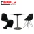 Import Carbon Fiber Bar Furniture Round Bar Table from China