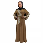 Casual Turkey Muslim Prayer Clothes Women Long Maxi Dress Abaya Black Islamic Clothing Muslim Dress