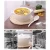 Import ceramic white soup casserole with handle and lid,mini round casserole from China