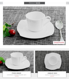 chaozhou round 150ml ceramic coffee tea cups saucers with different types for afternoon tea set