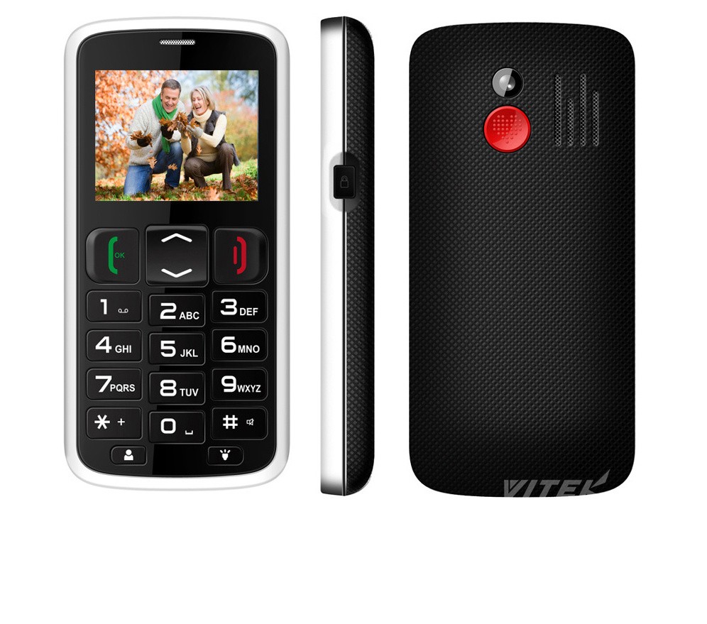Cheapest 3G Mobile Phone Mtk CPU Large Fonts Docking Charging 1000mAh Detachable Bar Senior Phone