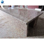 China anti slip peach ruby red granite G687 polished stairs price