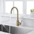 Import China Factory Hot Selling Hot Cold Water Single Handle  SUS304 Stainless Steel Kitchen Sink Faucets Taps from China