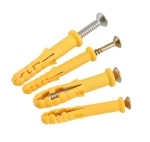 China nylon frame fixing wall plug anchor with single wing screw expanding  plastic tornillo