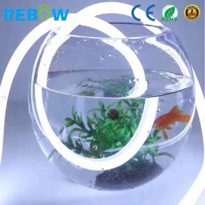 China Waterproof pool light 12v 24v RGB led neon flexible strip IP68 led neon flex