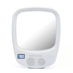 China wholesale custom white fog free mirror portable speaker with shower radio