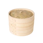 Chinese 10 Inch Bamboo Basket Cooker 25.4 CM Big Dim Sum Bamboo Steamer