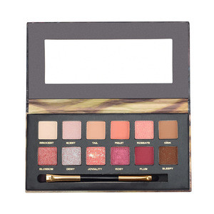 Chinese factory beauty makeup products customized logo eye shadow tray for free