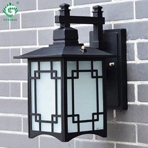 Chinese Factory Upside Down Aluminum Glass Led Outdoor Wall Lamp For Garden Yard Outside Wall Light