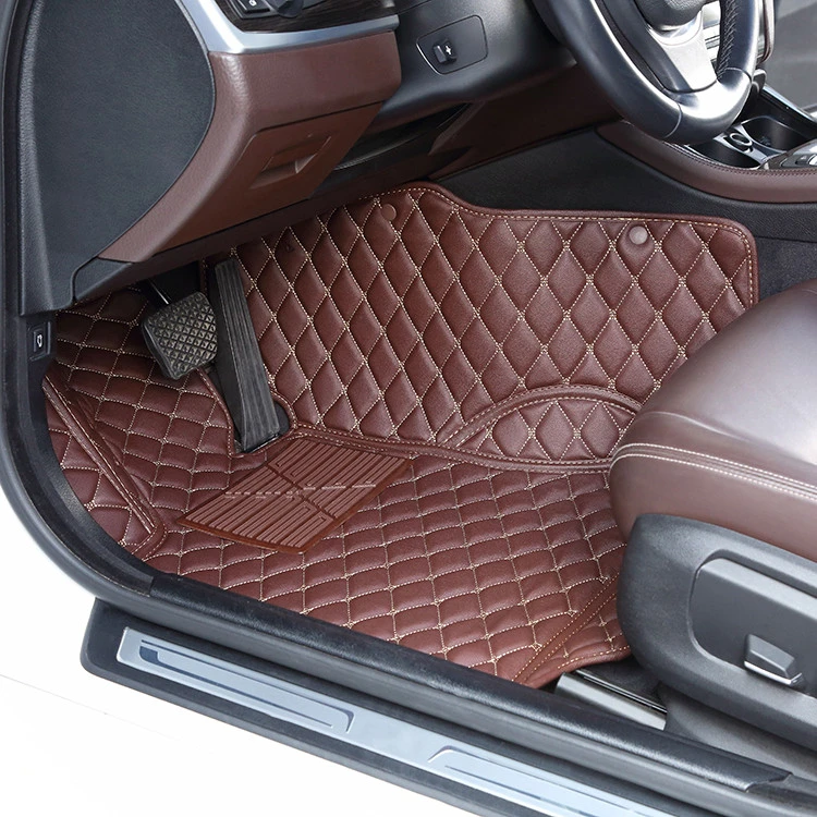 Chinese factory wholesale 5D vehicle interior accessories leather floor car mats