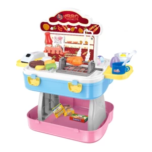 Chinese manufacturer wholesale high-quality baby and children toys play ice cream shop and barbecue shop toy set