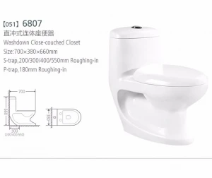 Chinese produced one piece sanitary ware ceramic toilet