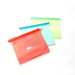 Chinese supplier vacuum reusable silicone food storage bag