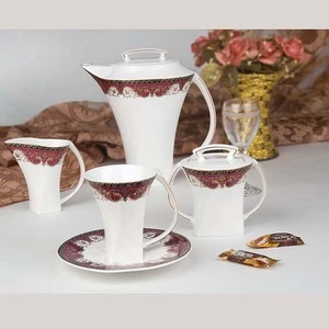 Christmas style Coffee&Tea Sets 15 pcs Bone China tea set Coffee Mug set