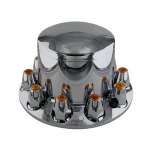 Chrome Semi Truck Wheel Center Caps Wheel Rear Front Axle Covers