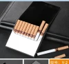 Cigarette case pu+alumilum case