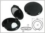 Classic eyeshadow case black eye shadow case with mirror naked eyeshadow compact case