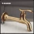 Import classical long single handle brass bathroom basin faucet from China