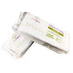 Cleaning and nail washing cotton sheet facial tissue paper with plastic package